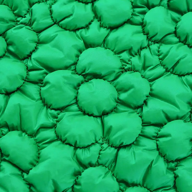 3D гулли нейлон стретч стеган мата — сумка ва пойабзал учун мос, замонавий дизайндаги юқори сифатли материал