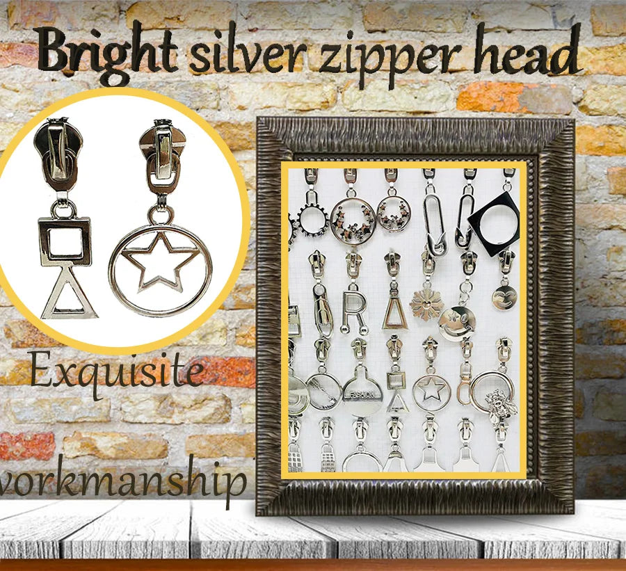 Ҳенгда фабрикаси мослаштирилган мултфилмли фермуарни тортиб олиш боши аксессуарлари Кийим учун металл слайдер Юқори сифатли қотишма фермуар мослаштирилган