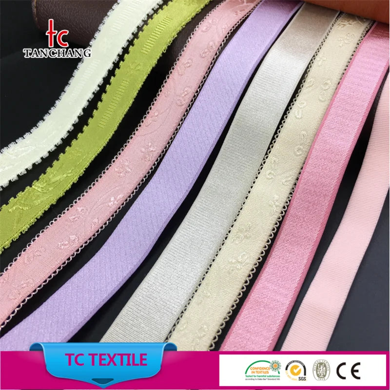 12 мм эластик каучук бантлар ички кийим учун сутен тасмаси ТС60