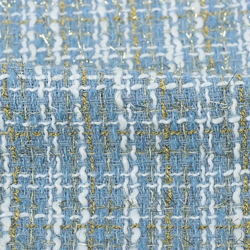 Замонавий тренддаги чўзиладиган твид мата – 10 йиллик тажрибага эга ишлаб чиқарувчидан юқори сифатли жун твид мата