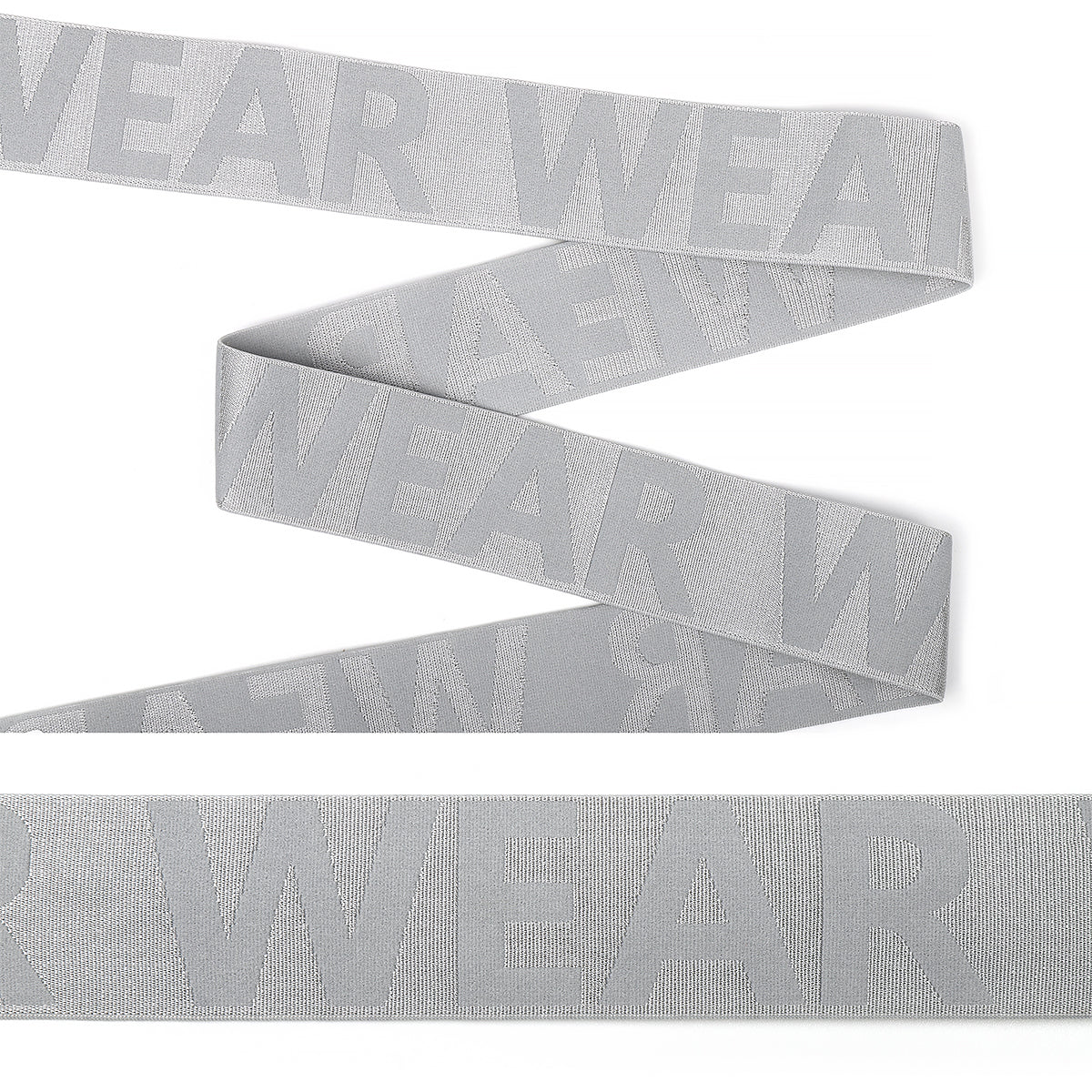 Эркаклар ич кийими ва боксерлари учун WEAR ёзувли резинка, эни 40мм, қадоғи 25м.