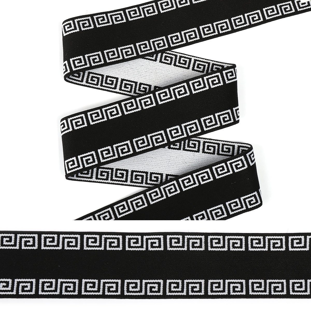 Декоратив резинка, эни 4см, ранги қора, қадоғи 25м.