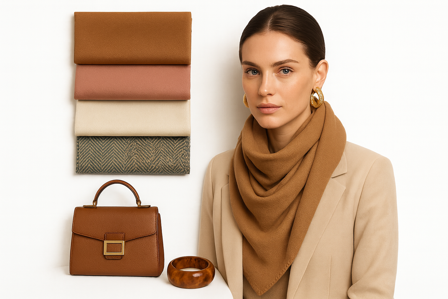 Тайёр кийим моделларини аксессуар ва матолари