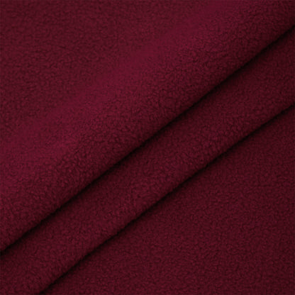 Флис мато, 2 қатламли, зичлиги г/м², 100% полиэстер, кенглиги 150см, ранги S273 — бордо (тўқ қизил)