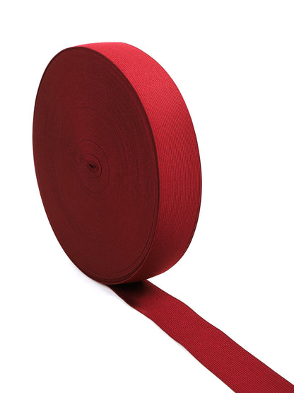 Трикотаж Стандарт резинка, эни 40мм, тўқ қизил рангда, 3,9г, рулони 40м.