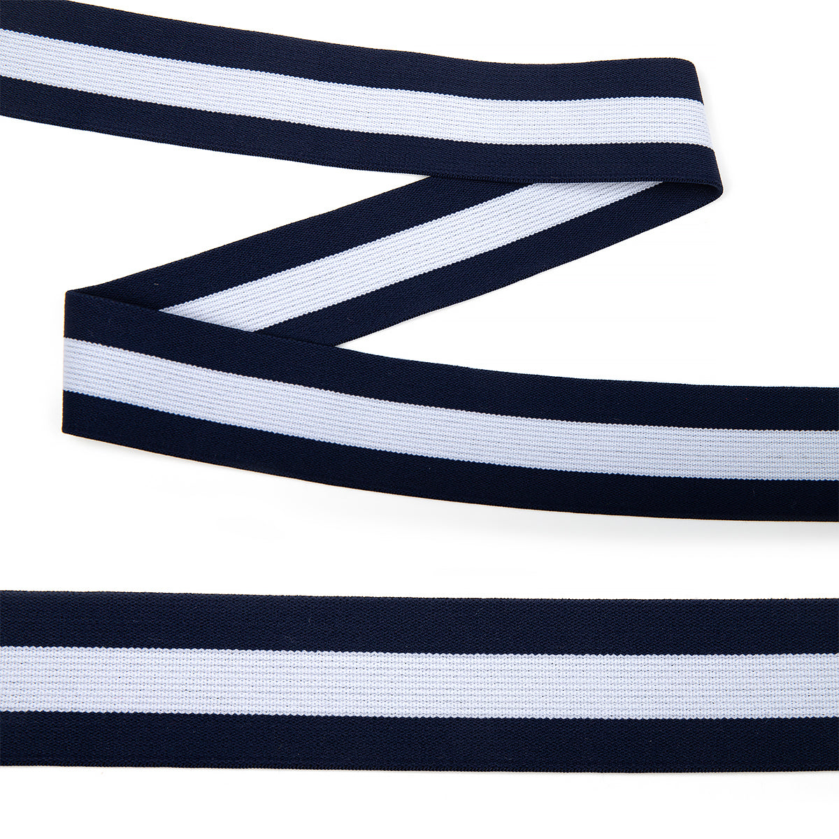 Матоли юмшоқ резинка "Полоска", эни 40мм, кўк/оқ ранг, қадоғи 3±0,5м.