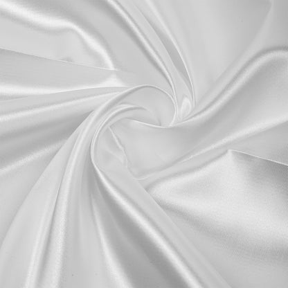 Атлас-сатин мато, 67 г/м², 100% полиэстер, кенглиги 150 см, ранги — оқ