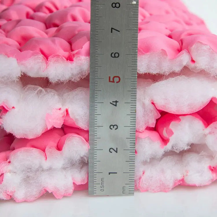 3D гулли нейлон стретч стеган мата — сумка ва пойабзал учун мос, замонавий дизайндаги юқори сифатли материал