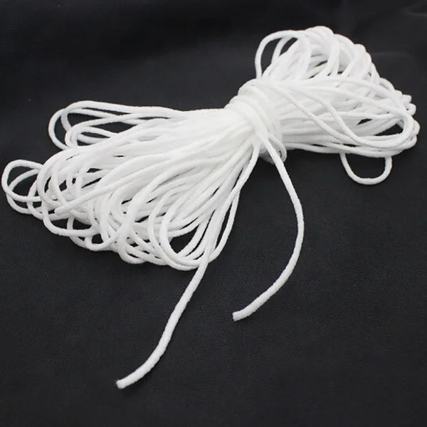 3 мм оқ нейлон спандексли эластик тасмалар услуби нуқта нақшли думалоқ шнурли қулоқ илмоғи учун юз қопқоғи