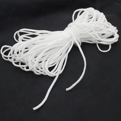 3 мм оқ нейлон спандексли эластик тасмалар услуби нуқта нақшли думалоқ шнурли қулоқ илмоғи учун юз қопқоғи