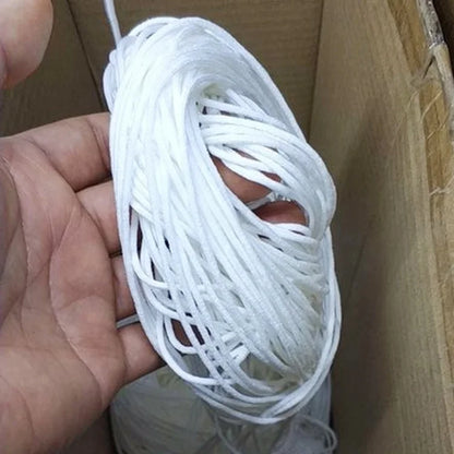 3 мм оқ нейлон спандексли эластик тасмалар услуби нуқта нақшли думалоқ шнурли қулоқ илмоғи учун юз қопқоғи