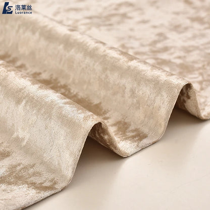 95% Полестер 5% Спандех муз бахмал тўқув трикотаж спандекс мато Роллс Тўй пардалари учун майдаланган бахмал мато