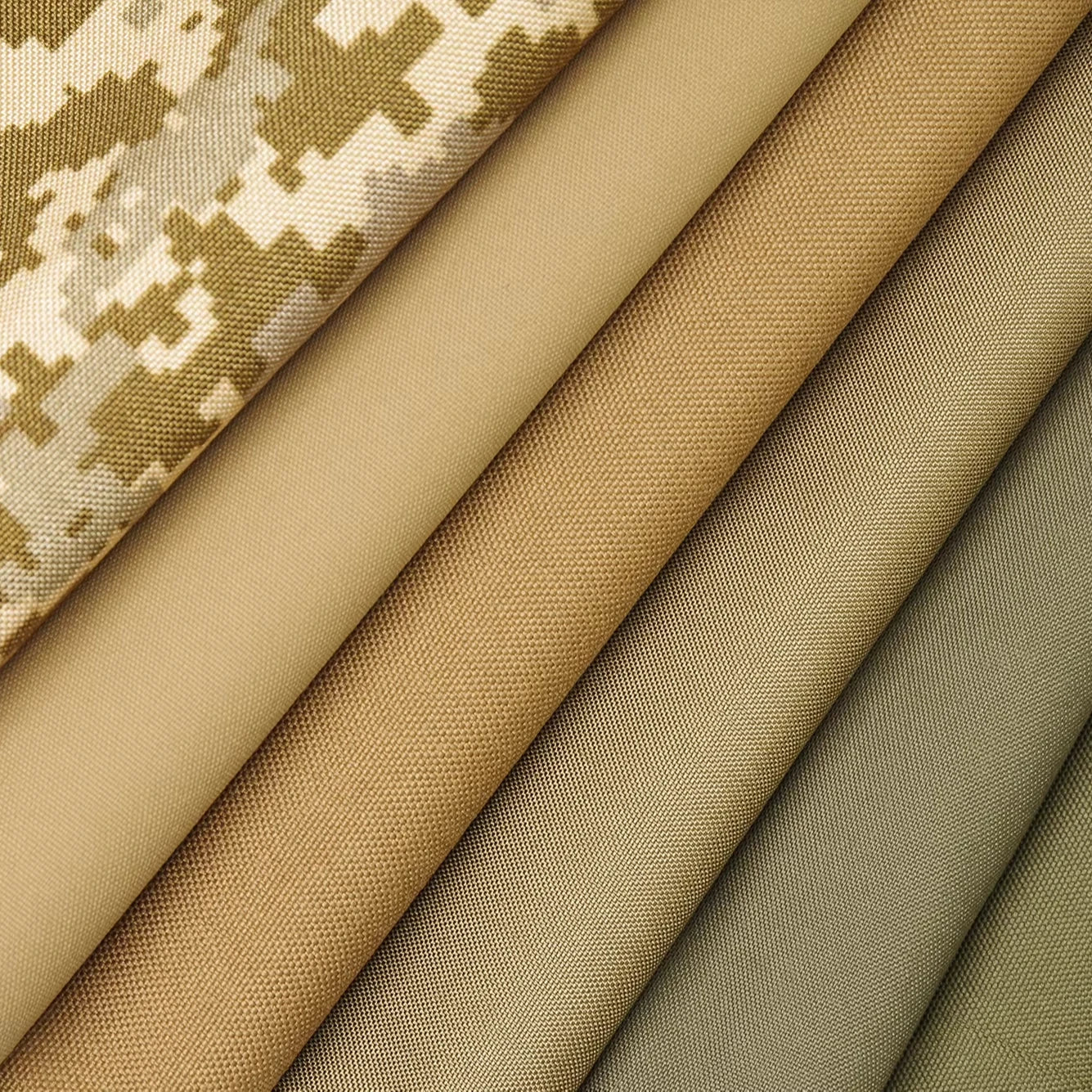 Махсус тўқилган сув ўтказмайдиган йиртиққа чидамли қаришга қарши бардошли нейлон пахта мато тактик формаси камуфляж кийим матоси