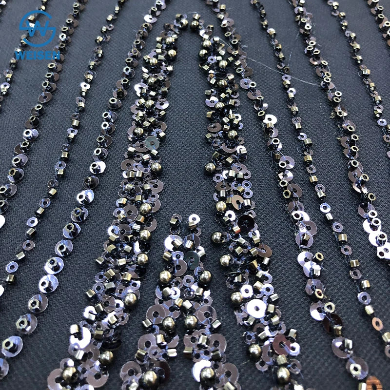 Оқ гипур кордон Юқори сифатли Африка дантелли мато сувда эрувчан ипак дантел Нигерия тўй либоси дантелли материал ВС-3524