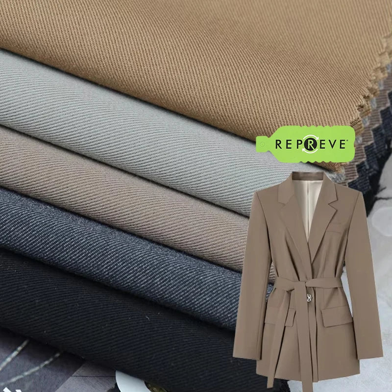 Ижодий дизайнлар тўқилган тўқув дими Юмшоқ силлиқ ТР костюм материали Матолар блазер матоси эркаклар учун аёллар костюмлари