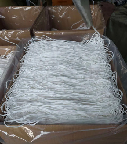 3 мм оқ нейлон спандексли эластик тасмалар услуби нуқта нақшли думалоқ шнурли қулоқ илмоғи учун юз қопқоғи