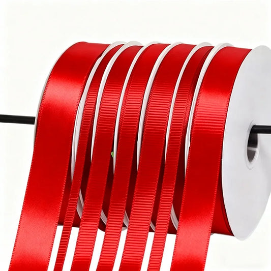 Махсус рангли атлас ленталари улгуржи рулонли совғалар ленталари Сублимация босилган бренд номи логотипи безаклари ипак