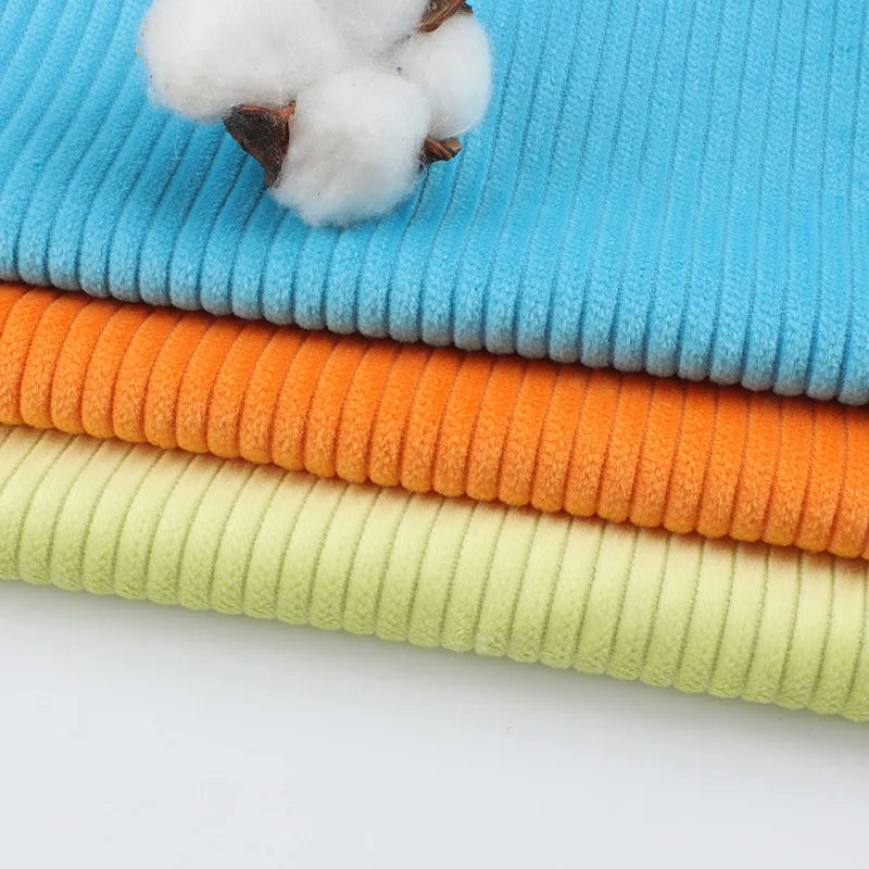 Қизлар учун 4,5 унция оғирликдаги пахта вельвет (бархат) мата