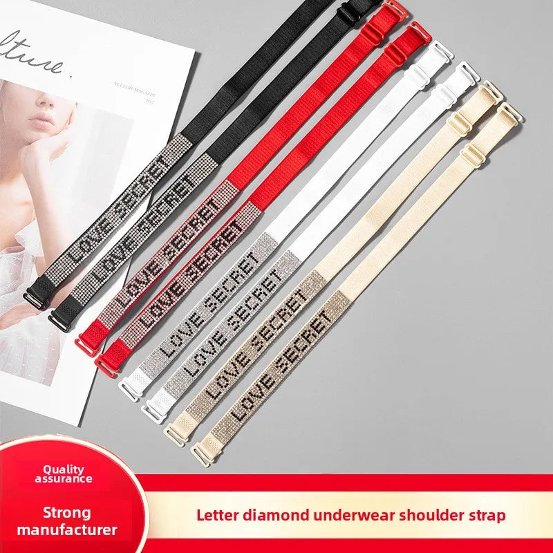 Кастомизация қилиниши мумкин бўлган янги 3D ойна-шаклли хотфикс (теппа босма) лифчик банди — кийимлар учун мўлжалланган, сирпанишга қарши эластик лента.