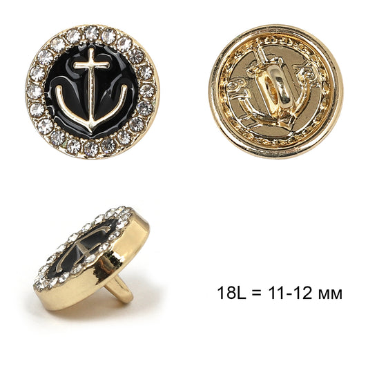 Қора ва кумуш тусли оёқчали металл тугмалар — замонавий ва жозибали кўриниш учун идеал танлов