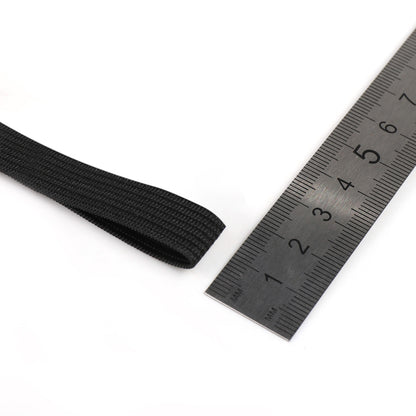 Трикотаж Лайт резинка, эни 15мм, қора рангда, 3,5гр, рулони 50м.