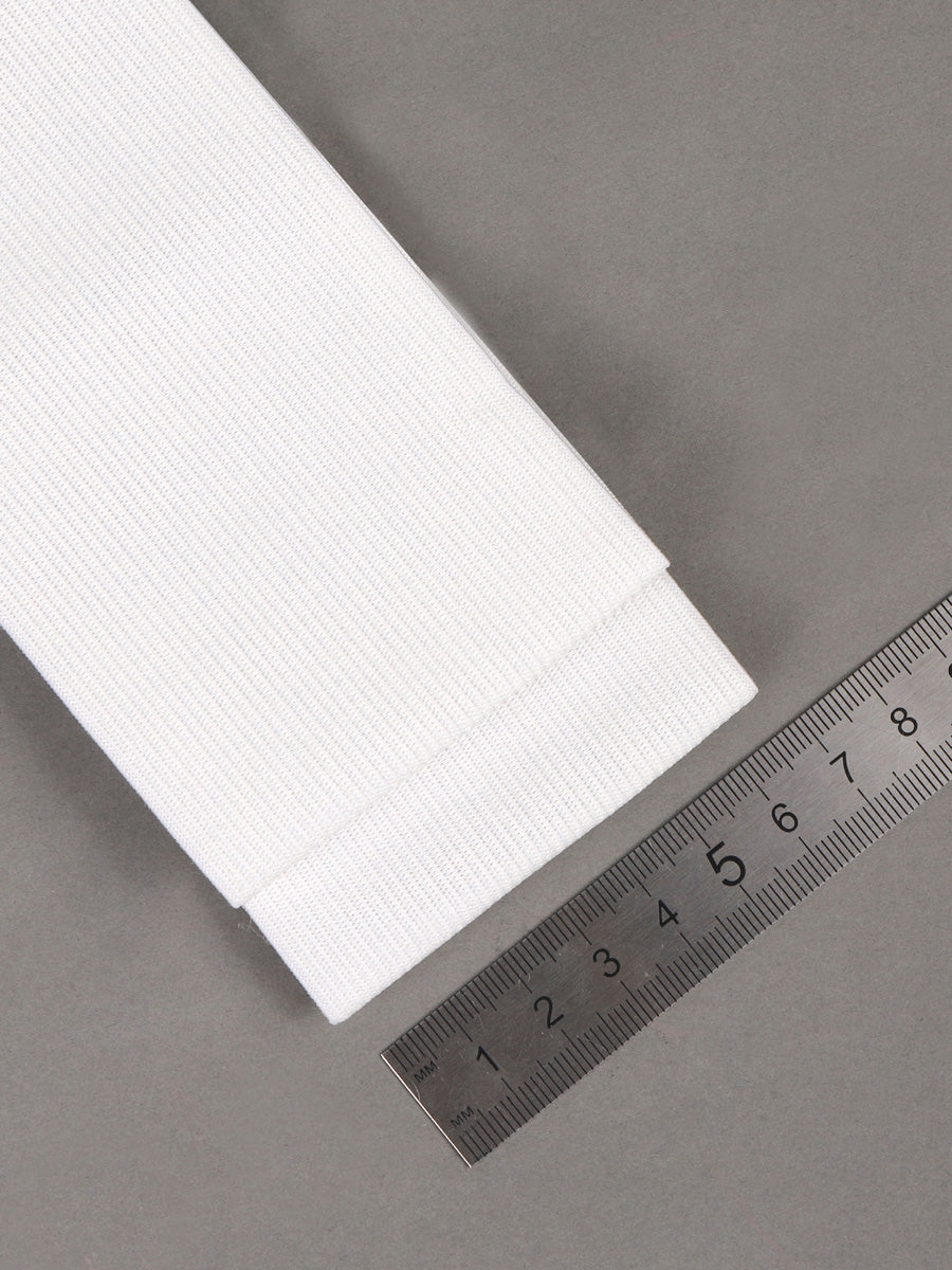 Трикотаж Стандарт резинка, эни 70мм, оқ рангда, 3,9г, қадоғи 5м (±0,25м).