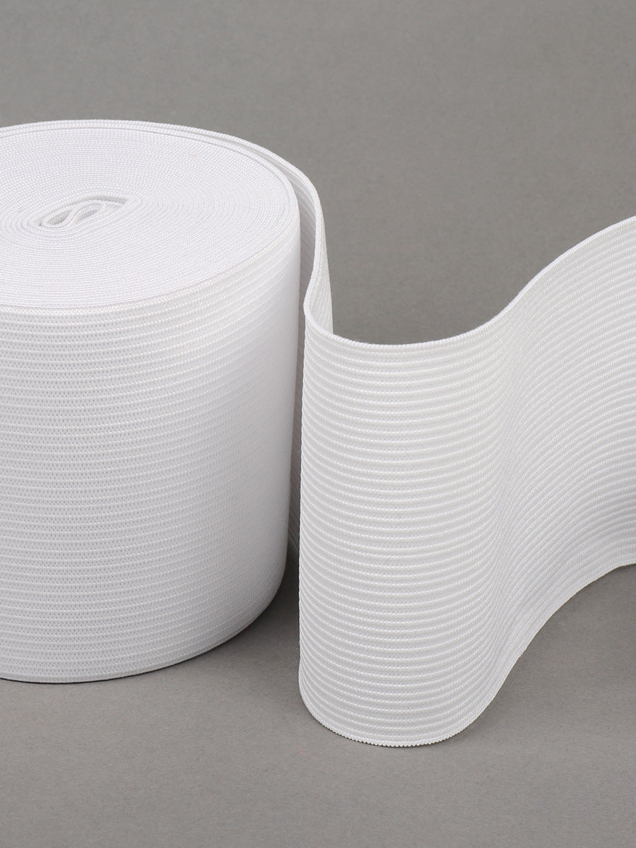 Трикотаж Стандарт резинка, эни 70мм, оқ рангда, 3,9г, қадоғи 5м (±0,25м).