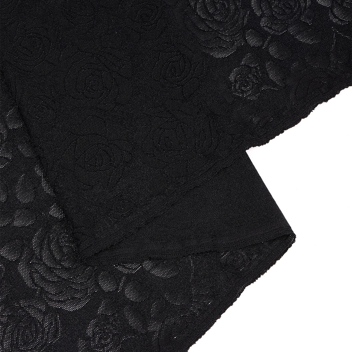 Эластик тор мато жаккард, 155 г/м², кенглиги 120см, ранги қора