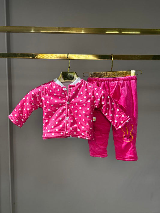 Қизлар учун пушти рангдаги комплект