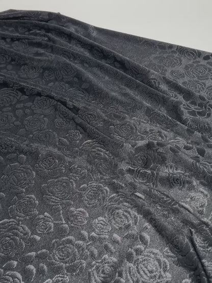 Эластик тор мато жаккард, 155 г/м², кенглиги 120см, ранги қора