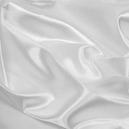 Атлас-сатин мато, 67 г/м², 100% полиэстер, кенглиги 150 см, ранги — оқ