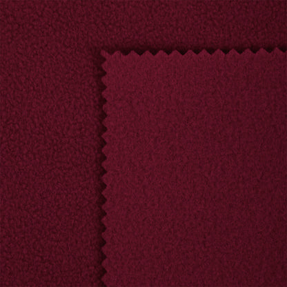 Флис мато, 2 қатламли, зичлиги г/м², 100% полиэстер, кенглиги 150см, ранги S273 — бордо (тўқ қизил)